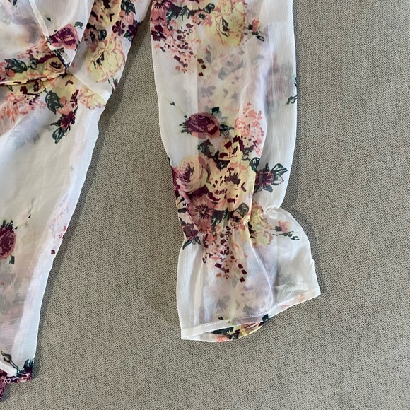 Sheer Floral Cover Up - Picture 3 of 5